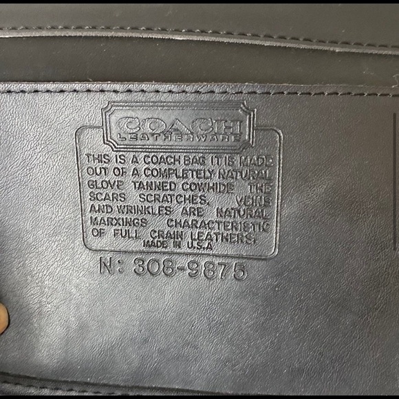 Vintage Coach Black Leather Briefcase - EUC - Picture 2 of 9